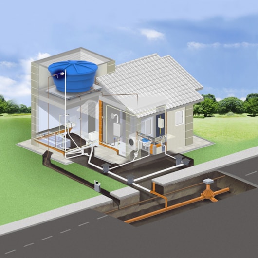 Caixa D`água De Polietileno com Tampa Azul Fortlev 1000L - Imagem principal - 20cfd8c7-6739-416f-995f-19cc747f287e